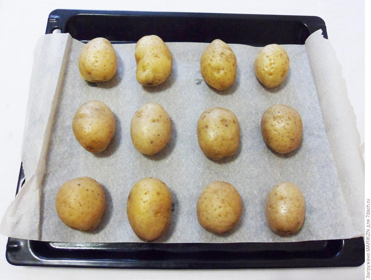 Мятый картофель, запеченный в духовке
