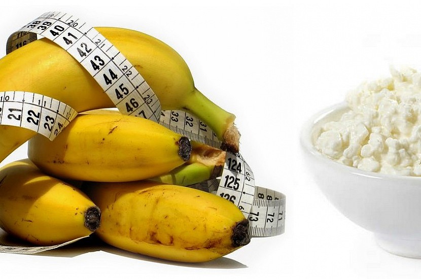 Творожно-банановая диета. За 4 дня минус 3 кг!